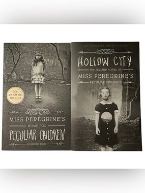Miss Peregrine's Peculiar Children 2 Book Set - Black & White Covers